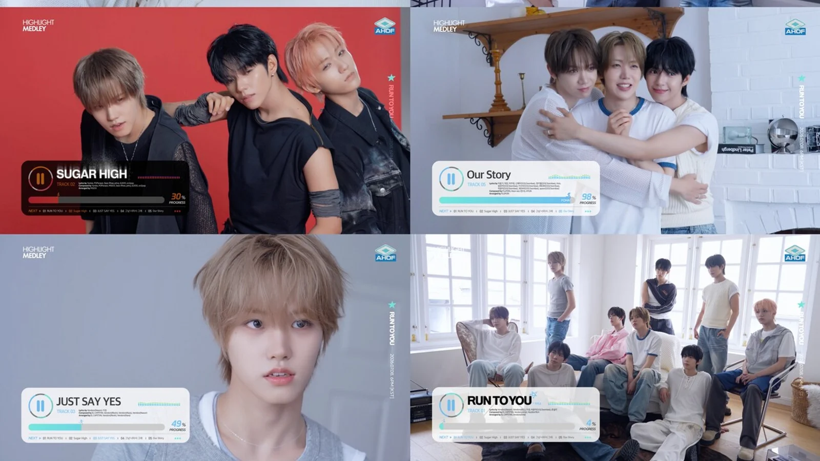 AHOF Releases Highlight Medley for 3rd Mini Album 'RUN TO YOU'… Comeback on the 8th