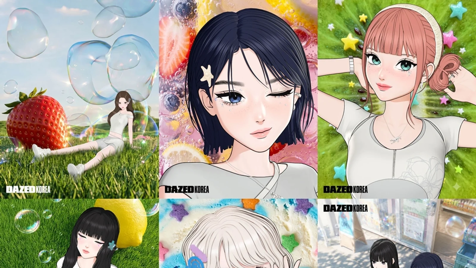 Virtual Girl Group OWIS Reveals 'Dazed Korea' Summer Pictorial... Fresh and Lively Charm Delivers 'True Refreshment'