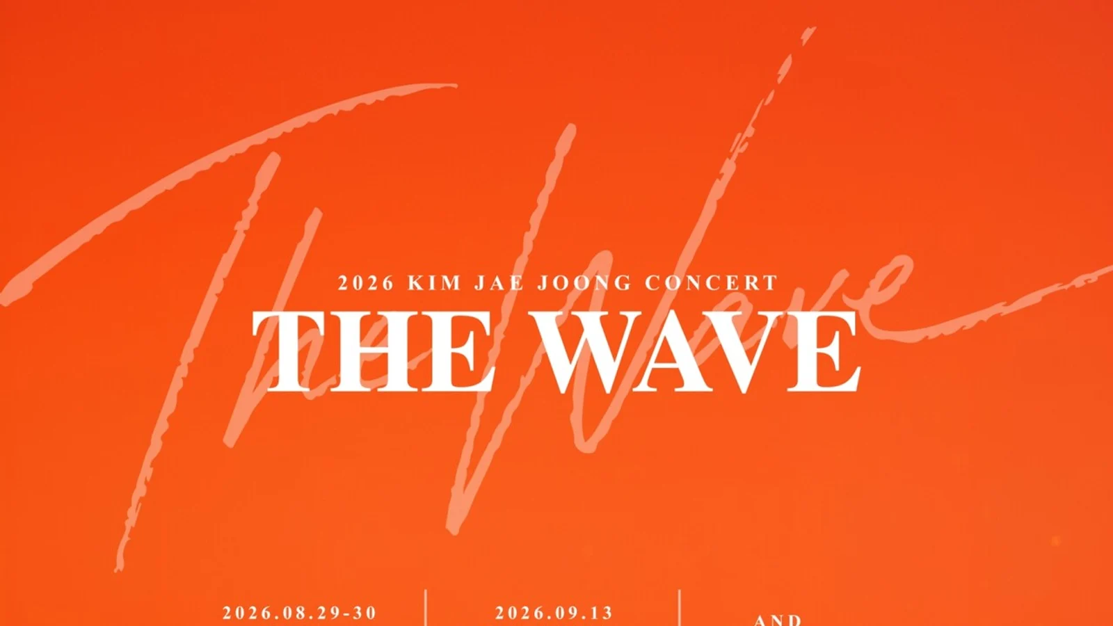 Kim Jae Joong's Solo Concert 'THE WAVE' Confirmed for August... Seoul and Yokohama Dates Revealed