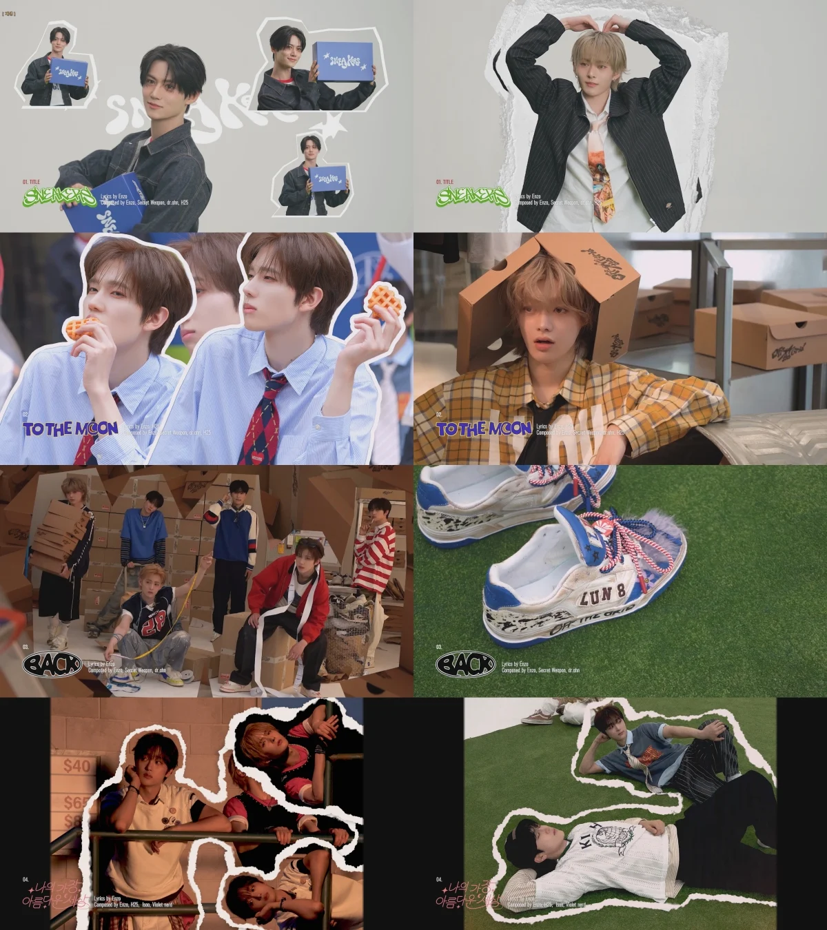 LUN8 to Make Comeback on the 22nd with 4th Mini Album 'Off the Grid'... Title Track 'SNEAKERS' Teases Refreshing Youth Vibe