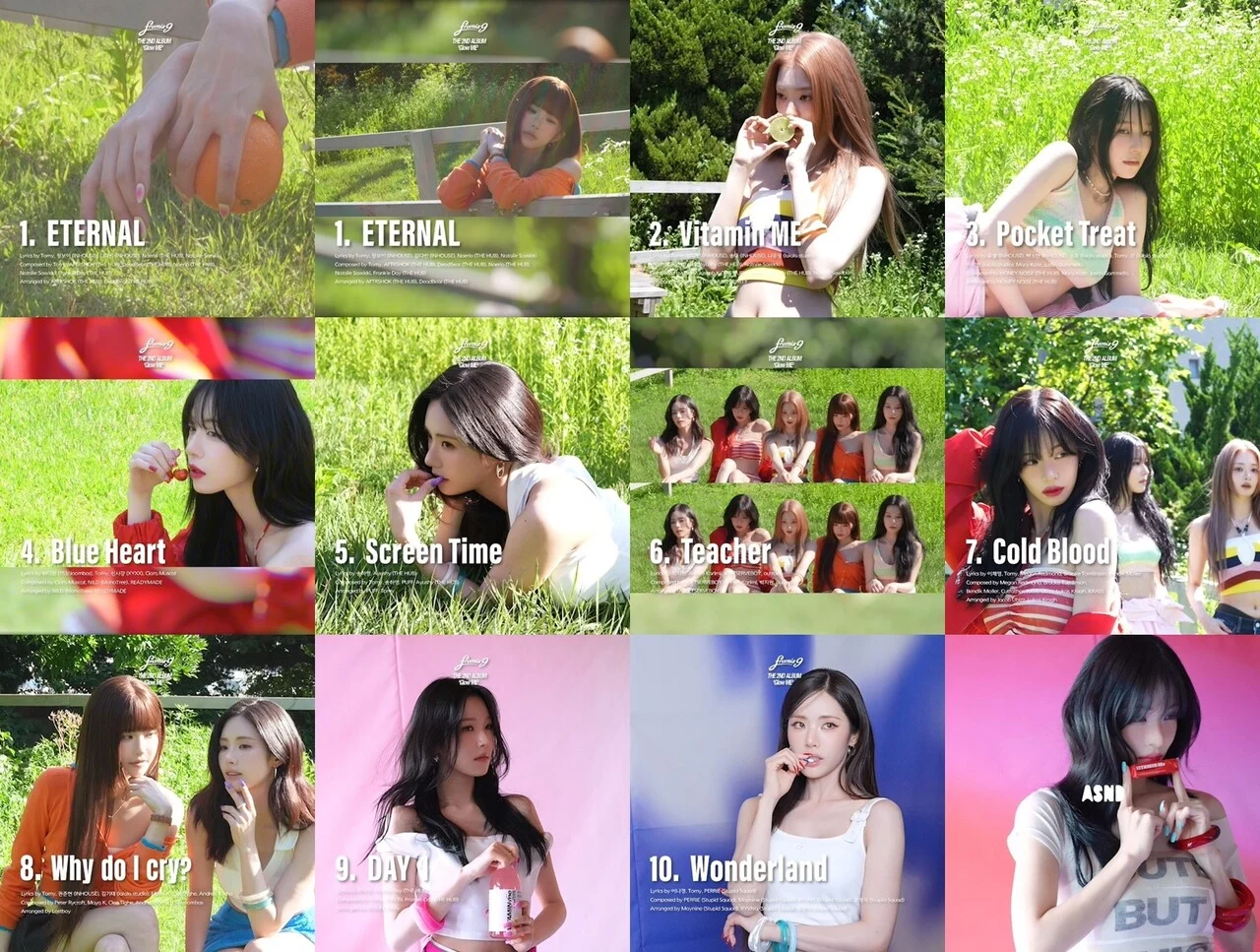 fromis_9 Releases Highlight Medley for 2nd Full Album 'Glow ME'... Members Participate in Writing and Composing, Raising Expectations